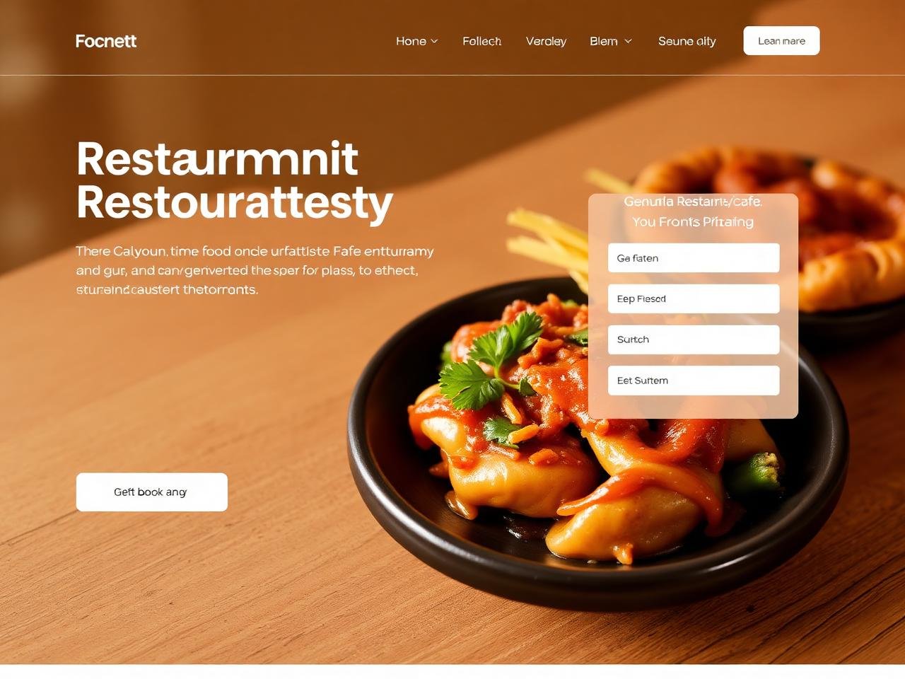 Hospitality website sample