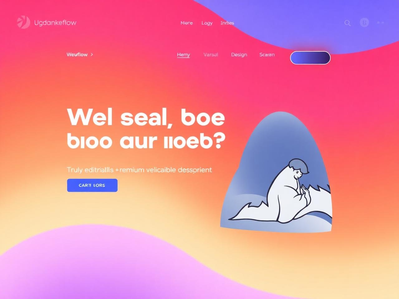 Webflow landing page sample